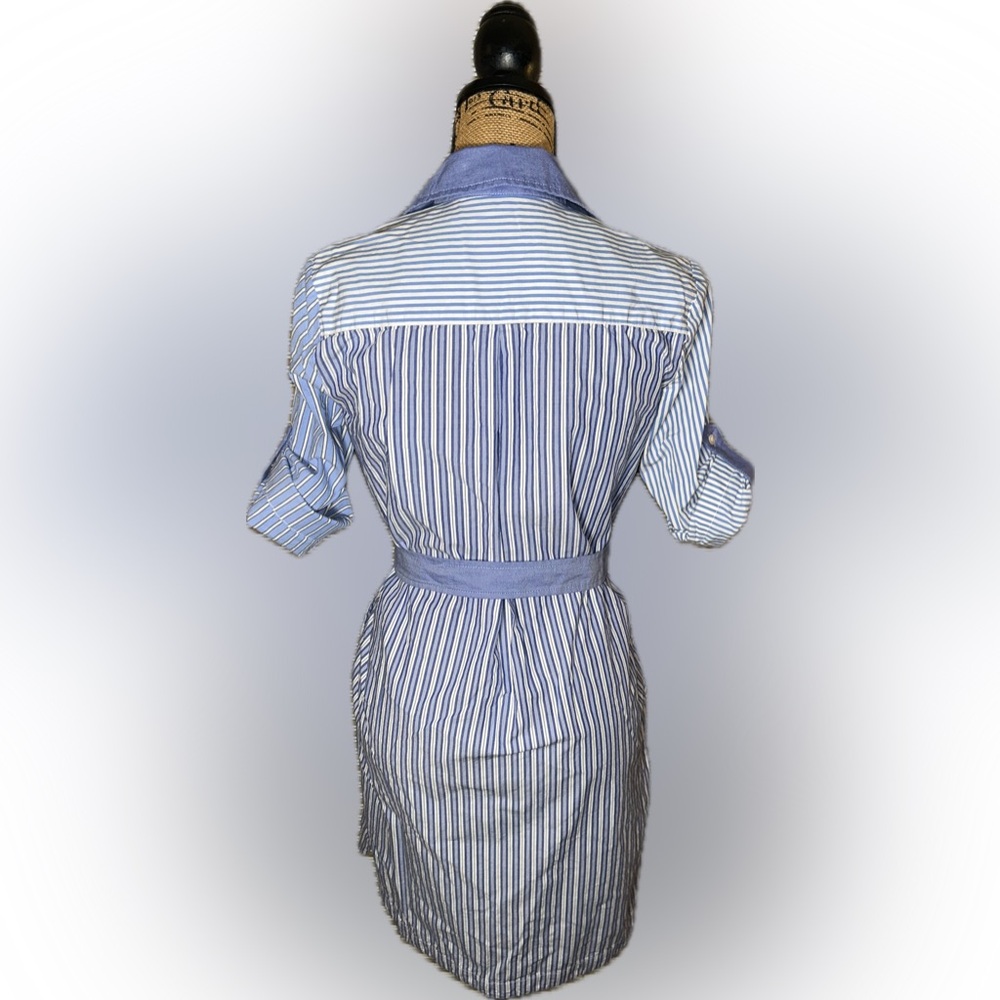 J McLaughlin Miranda Stripes Patchwork Poplin But… - image 6